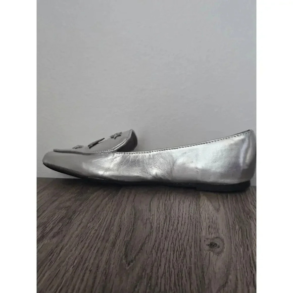 Rampage portia pins silver pointed toe loafer flats size 6.5 - Picture 13 of 16